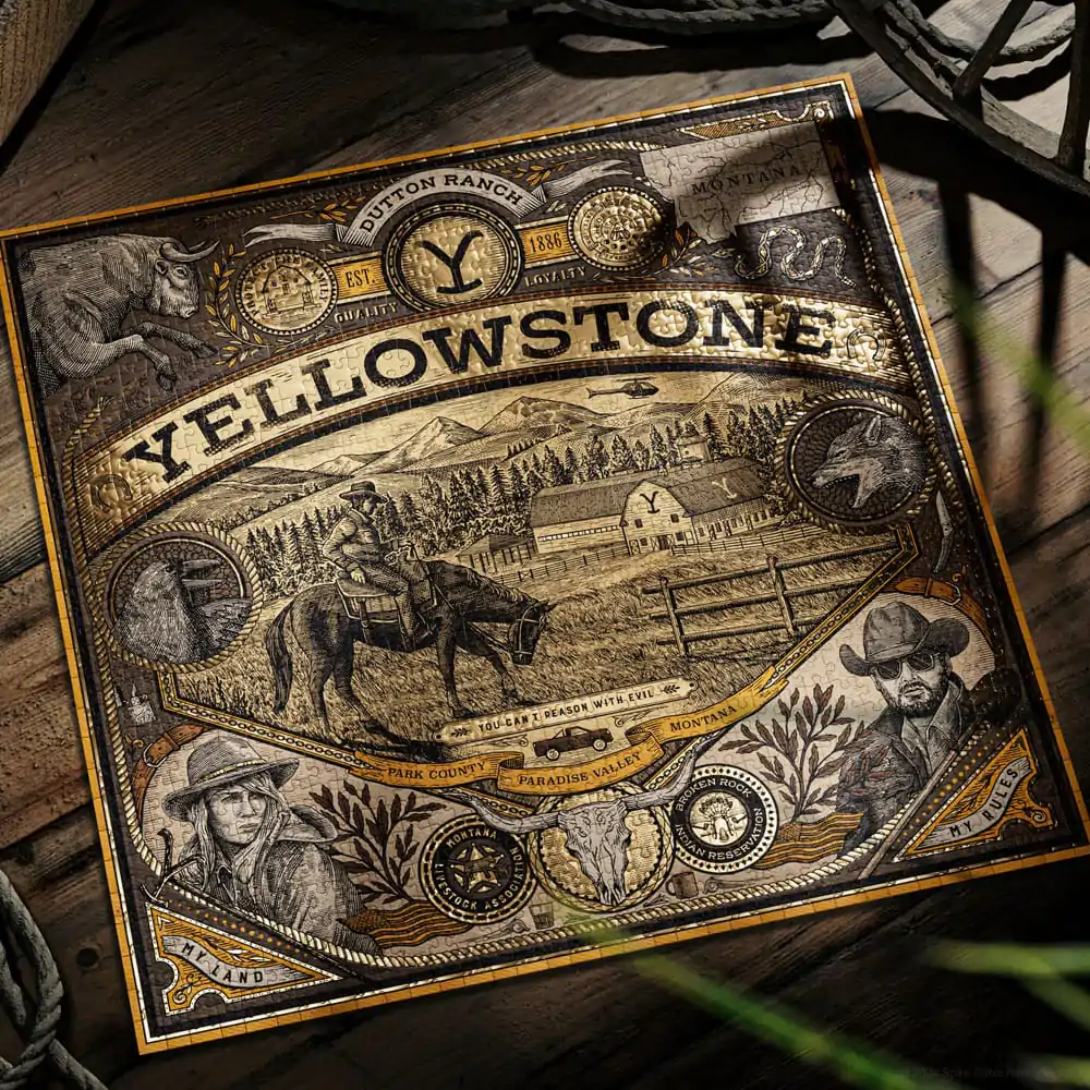 Yellowstone wielowymiarowe puzzle (1000 elementów) zdjęcie produktu