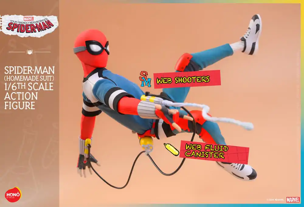 Figurka Akcji Spider-Man z Sąsiedztwa 1/6 Spider-Man (Homemade Suit) 29 cm zdjęcie produktu