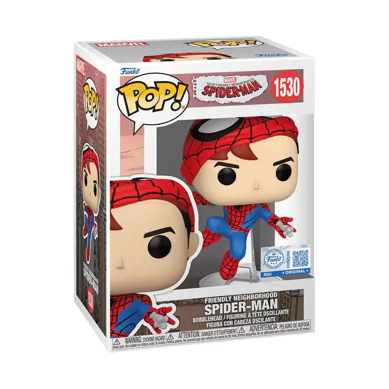 Twoja Przyjazna Dzielnica Spider-Man Funko POP! Winylowa Figurka Spider-Man (bez maski) *Ekskluzywna Wersja* 9 cm zdjęcie produktu