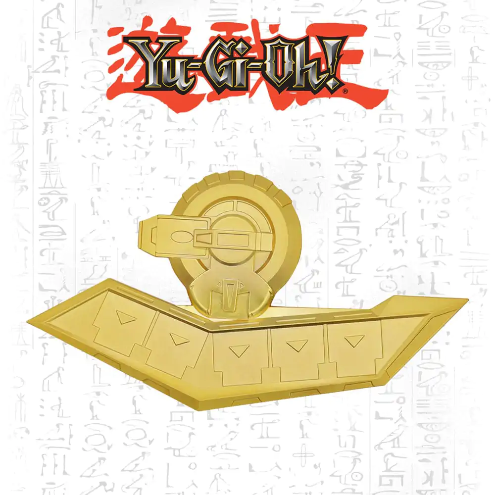 Yu-Gi-Oh! Pozłacany 24K Gold Duel Disk Mini Replica 18 cm zdjęcie produktu
