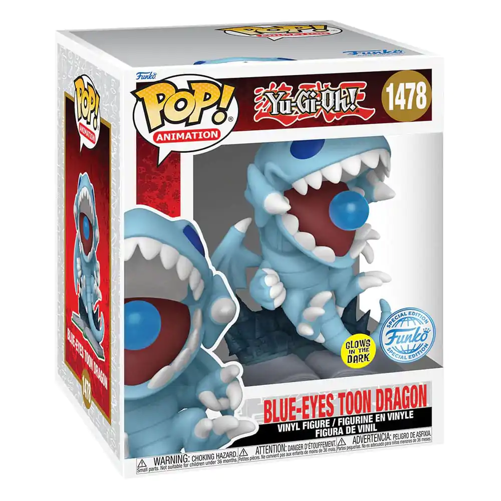 Yu-Gi-Oh! Super Sized Funko POP! Animation Figurka winylowa Blue-Eyes Toon Dragon (GITD) Special Edition 15 cm zdjęcie produktu