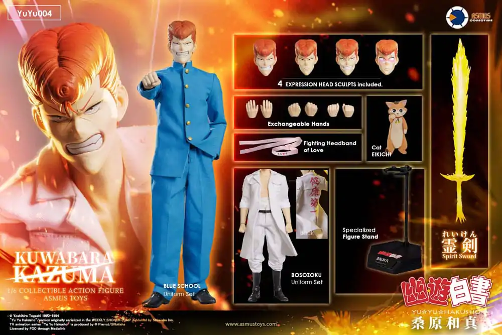 Figurka Akcji Yu Yu Hakusho 1/6 Kazuma Kuwabara 30 cm zdjęcie produktu