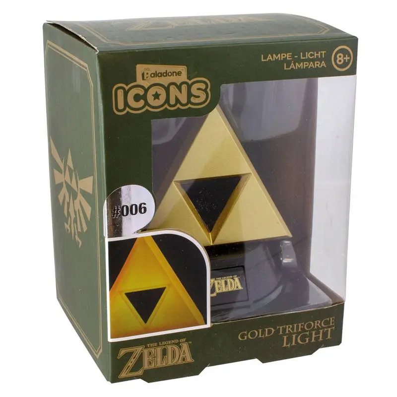 Lampka ikonka 3D The Legend of Zelda Gold Triforce 10 cm zdjęcie produktu