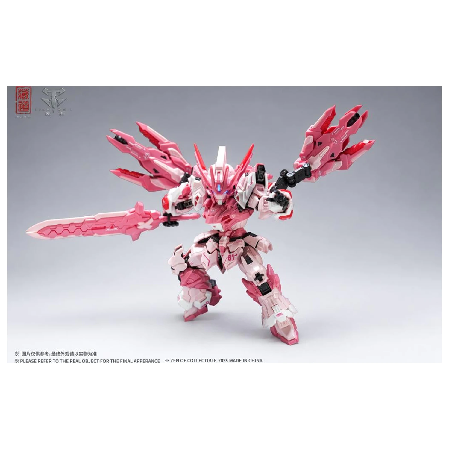 Zen of Collectible CD-TGM-01C TGM Tian Wei Pink LE Model do składania 14 cm zdjęcie produktu