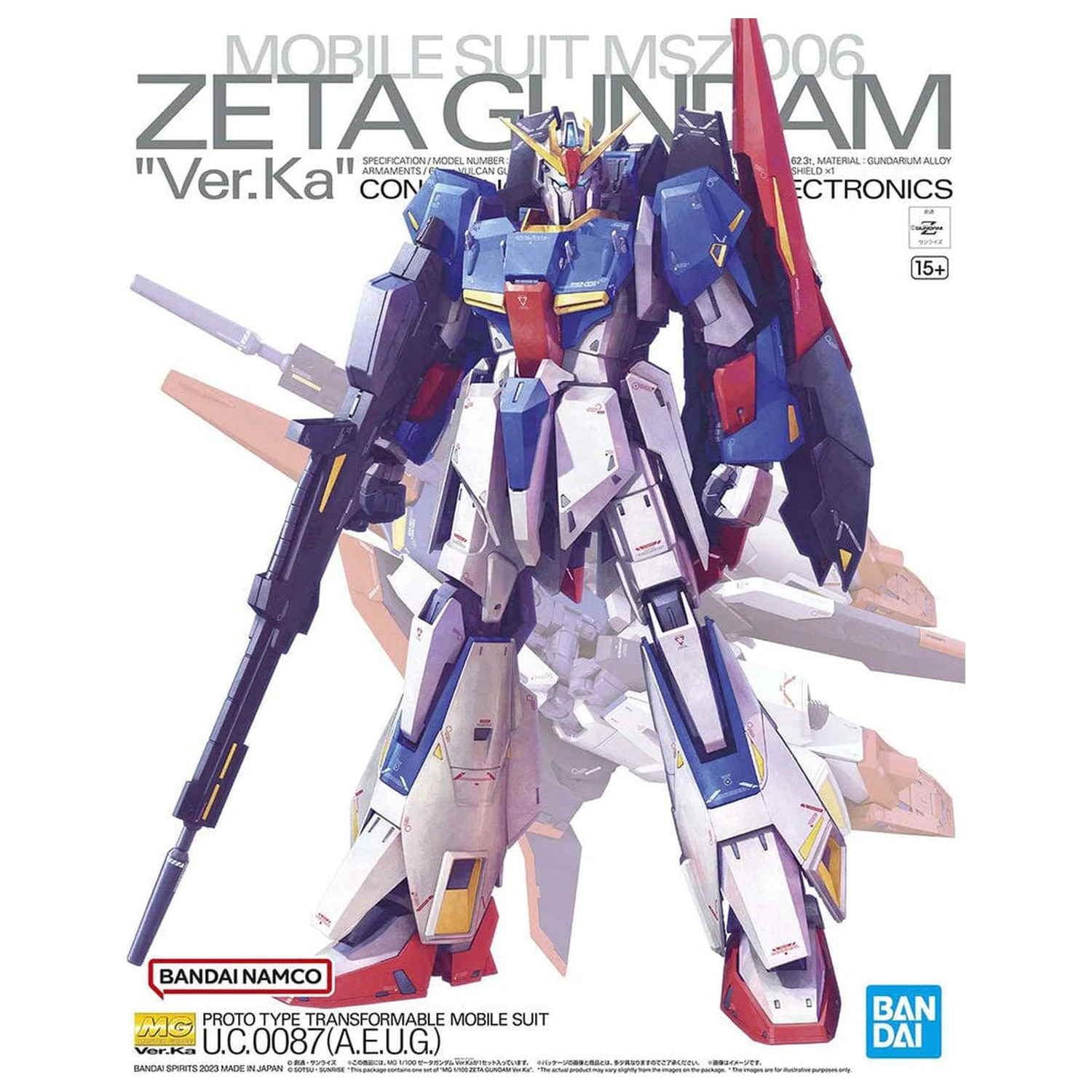Zeta Gundam MSZ-006 Zeta Gundam Ver. Ka Model Zbroi Mobilnej Zestaw Modelowy MG 1/100 zdjęcie produktu