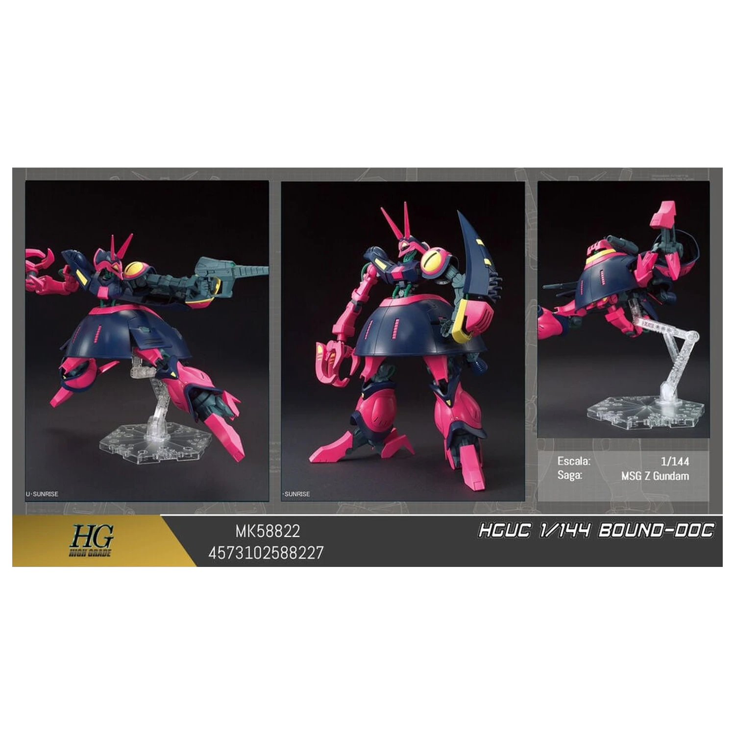 Zeta Gundam NRX-055 Baund Doc Mobile Suit Zestaw modelarski HGUC 1/144 zdjęcie produktu