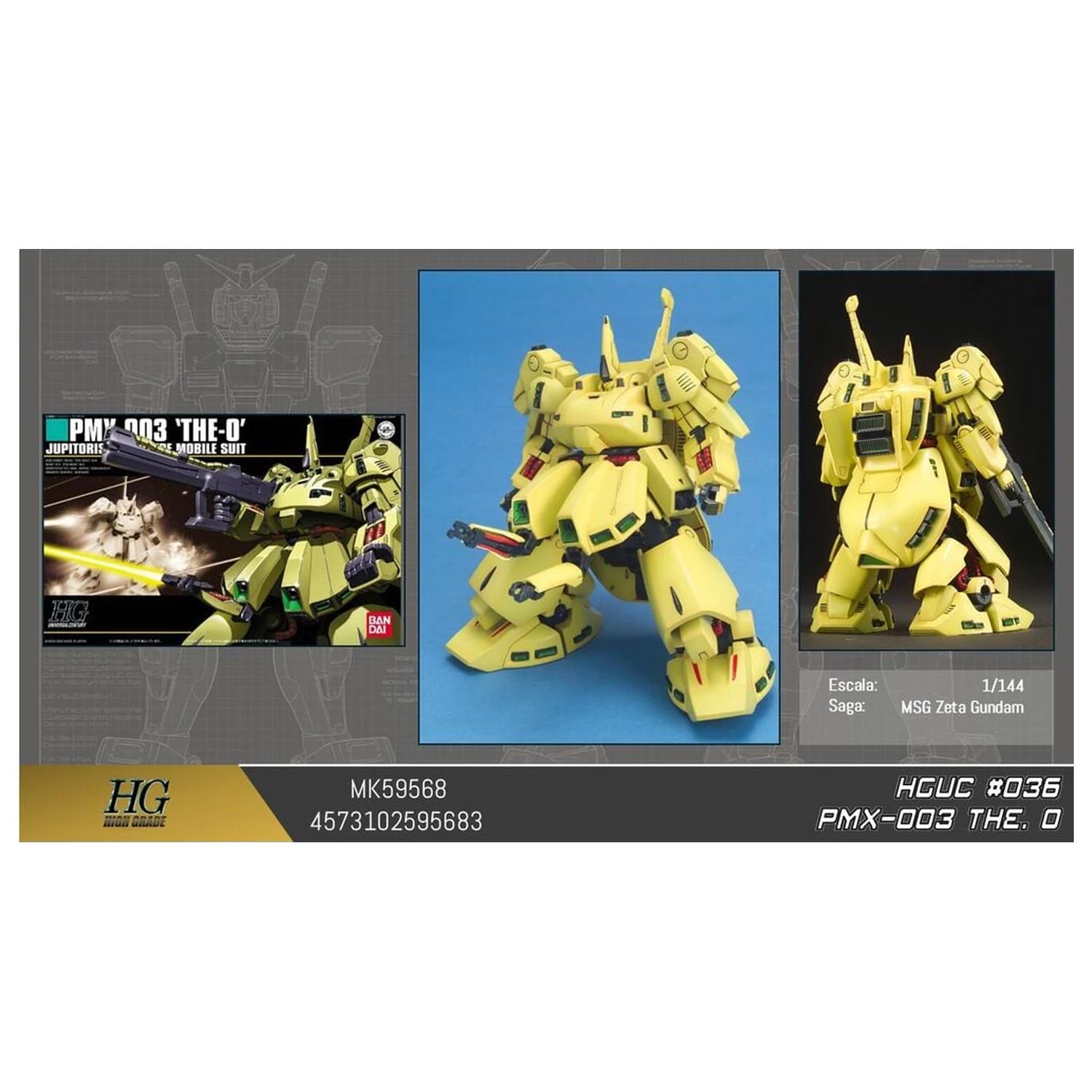 Zeta Gundam PMX-003 The-O Mobile Suit zestaw Model Kit HGUC 1/144 zdjęcie produktu
