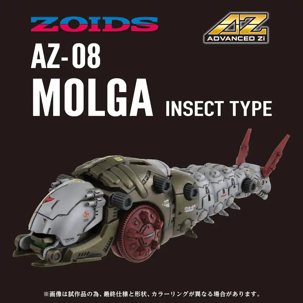 Zoids Plastic Model Kit 1/72 AZ-08 Molga 14 cm Model Plastikowy zdjęcie produktu