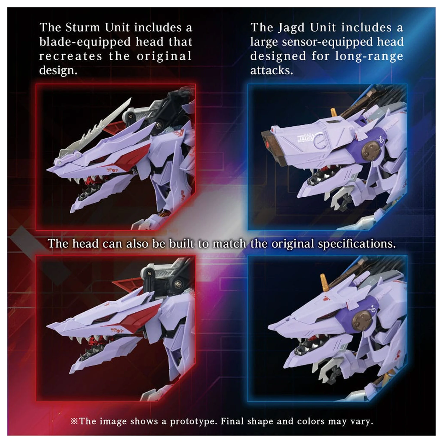 Zoids zestaw akcesoriów do modelu AM-Z01CP Berserk Fury Sturm & Jagd Unit zdjęcie produktu