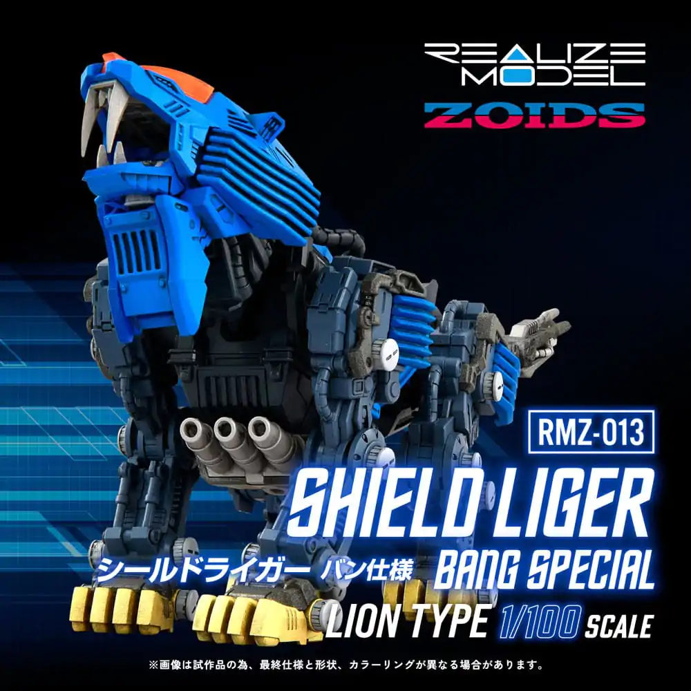 Zoids Zestaw plastikowy model do składania 1/100 RMZ-013 Shield Liger Bang Special 25 cm zdjęcie produktu