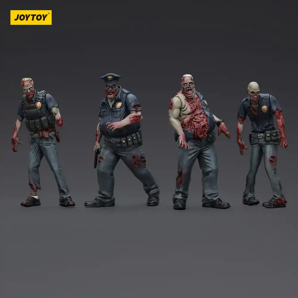 Zombie Dark Source Action Figures 4-Pack Policja (Męski) 8 cm zdjęcie produktu