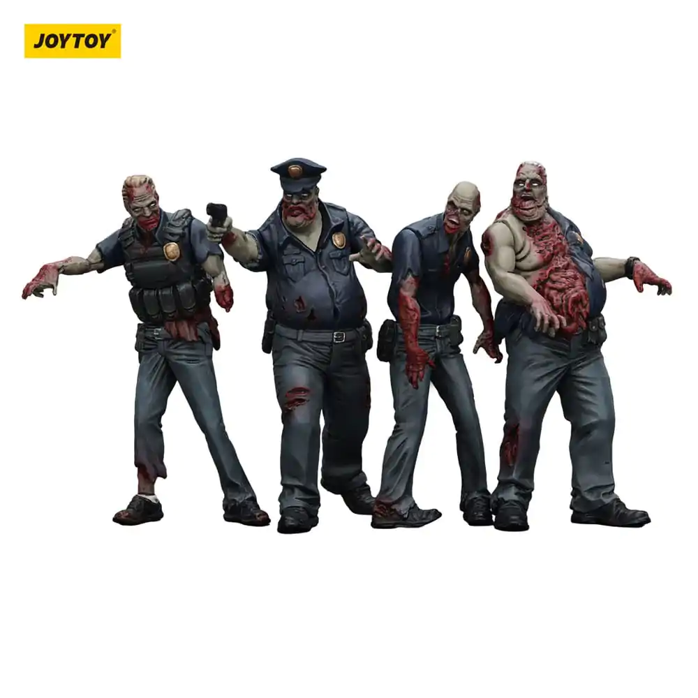 Zombie Dark Source Action Figures 4-Pack Policja (Męski) 8 cm zdjęcie produktu