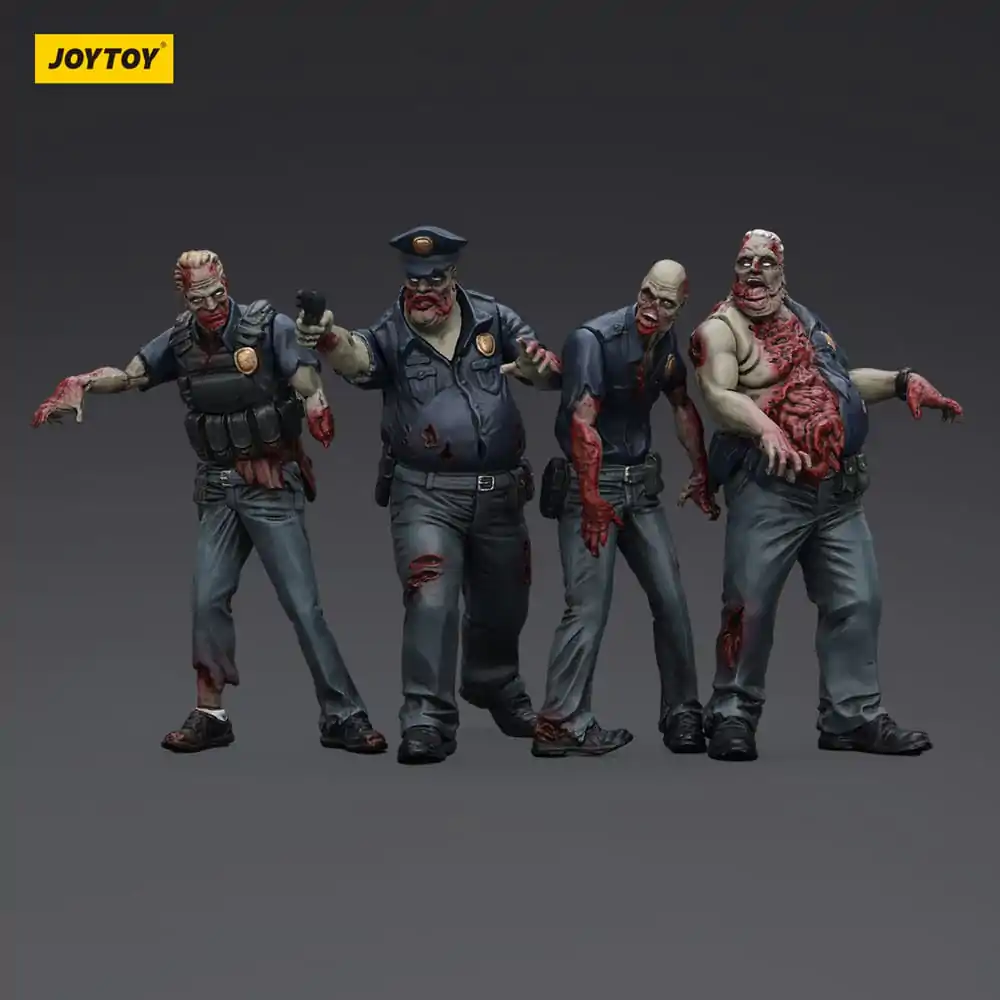 Zombie Dark Source Action Figures 4-Pack Policja (Męski) 8 cm zdjęcie produktu