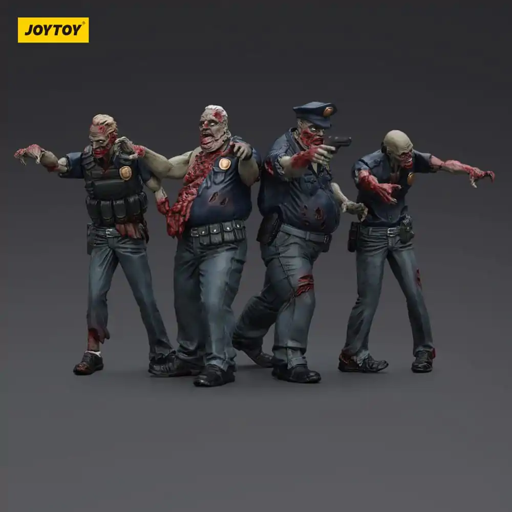Zombie Dark Source Action Figures 4-Pack Policja (Męski) 8 cm zdjęcie produktu