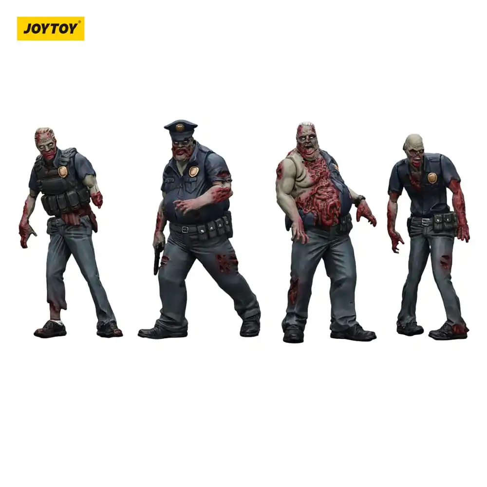 Zombie Dark Source Action Figures 4-Pack Policja (Męski) 8 cm zdjęcie produktu
