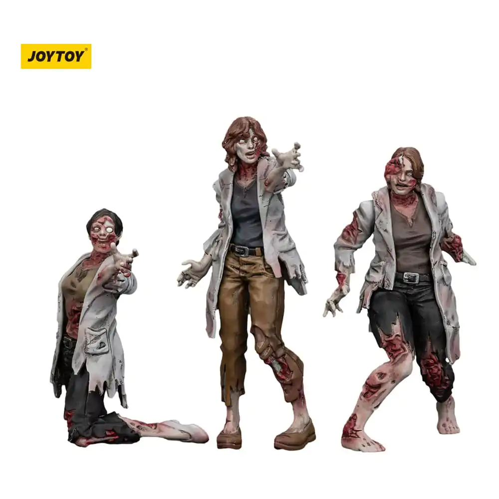 Zombie Dark Source Figurki Akcji 3-Pack Naukowcy (Female) 8 cm zdjęcie produktu