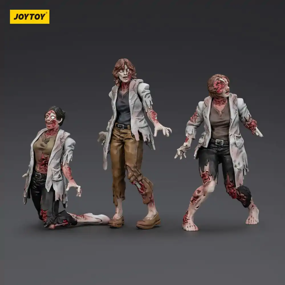Zombie Dark Source Figurki Akcji 3-Pack Naukowcy (Female) 8 cm zdjęcie produktu