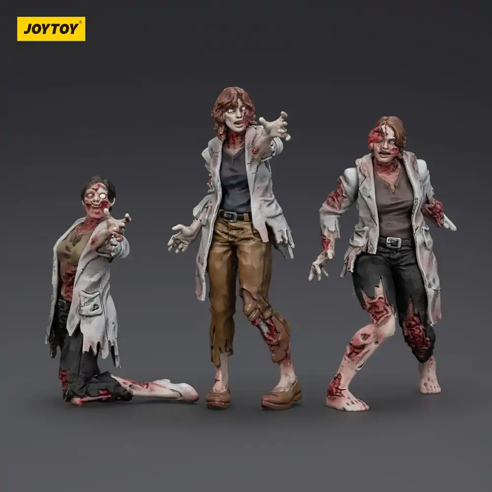 Zombie Dark Source Figurki Akcji 3-Pack Naukowcy (Female) 8 cm zdjęcie produktu