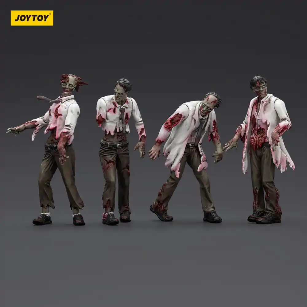 Zombie Dark Source Action Figures 4-Pack Naukowcy (Męski) 8 cm zdjęcie produktu