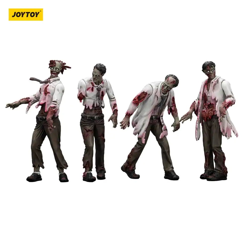 Zombie Dark Source Action Figures 4-Pack Naukowcy (Męski) 8 cm zdjęcie produktu
