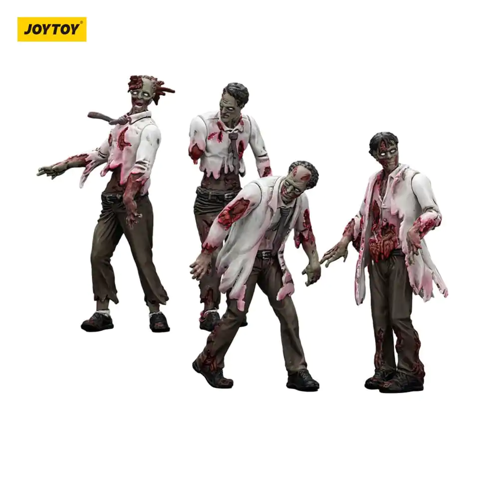 Zombie Dark Source Action Figures 4-Pack Naukowcy (Męski) 8 cm zdjęcie produktu