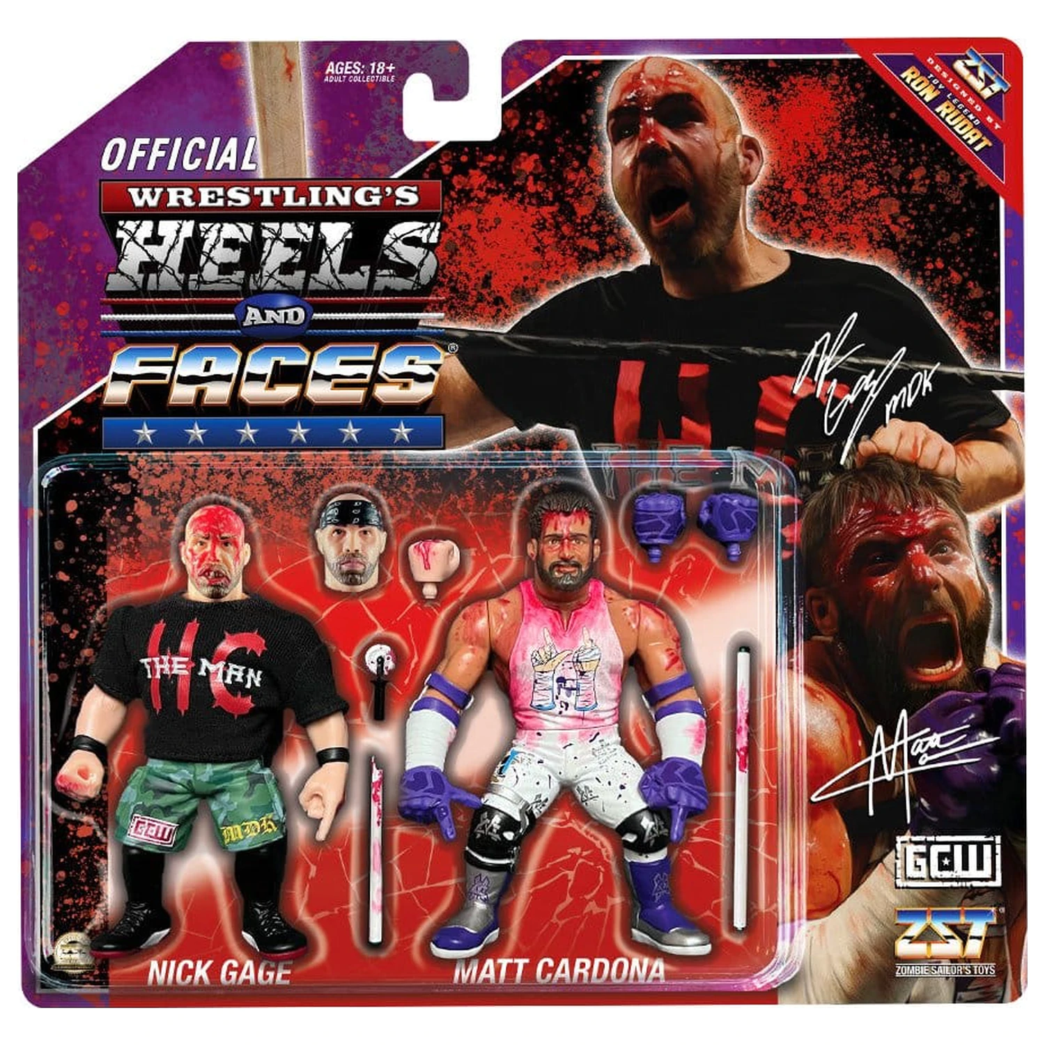 Zombie Sailor's Toys Figurki Akcji 2-pak Nick Gage vs. Matt Cardona 11 cm zdjęcie produktu