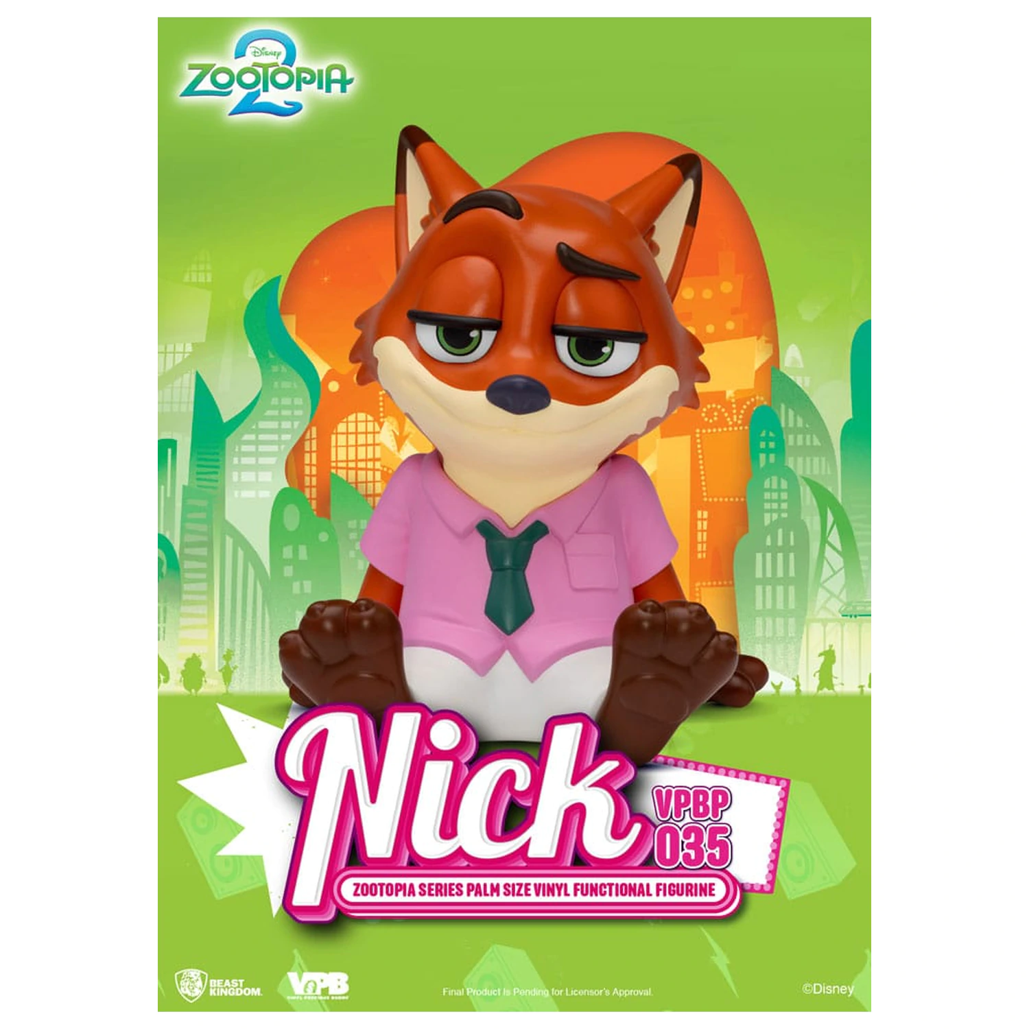 Zootopia Nick Świnka Skarbonka Winyl Bank 15 cm zdjęcie produktu