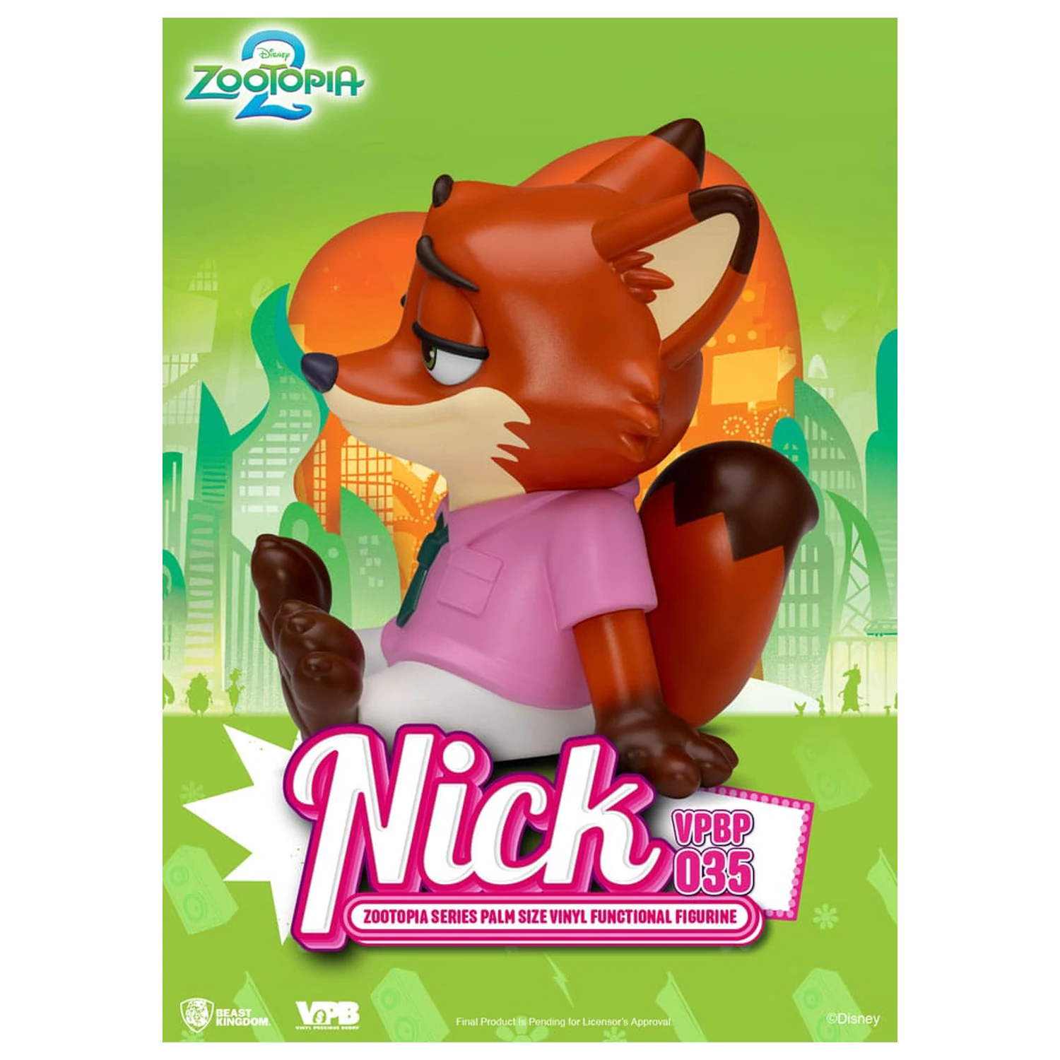 Zootopia Nick Świnka Skarbonka Winyl Bank 15 cm zdjęcie produktu