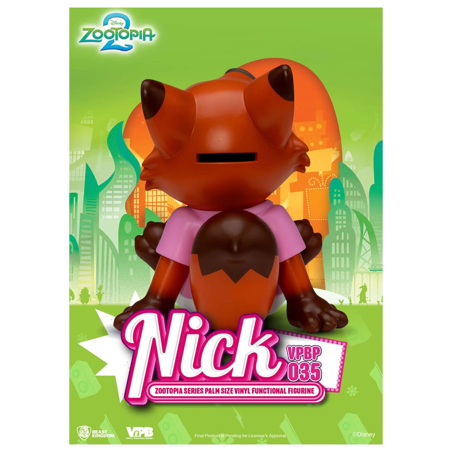 Zootopia Nick Świnka Skarbonka Winyl Bank 15 cm zdjęcie produktu
