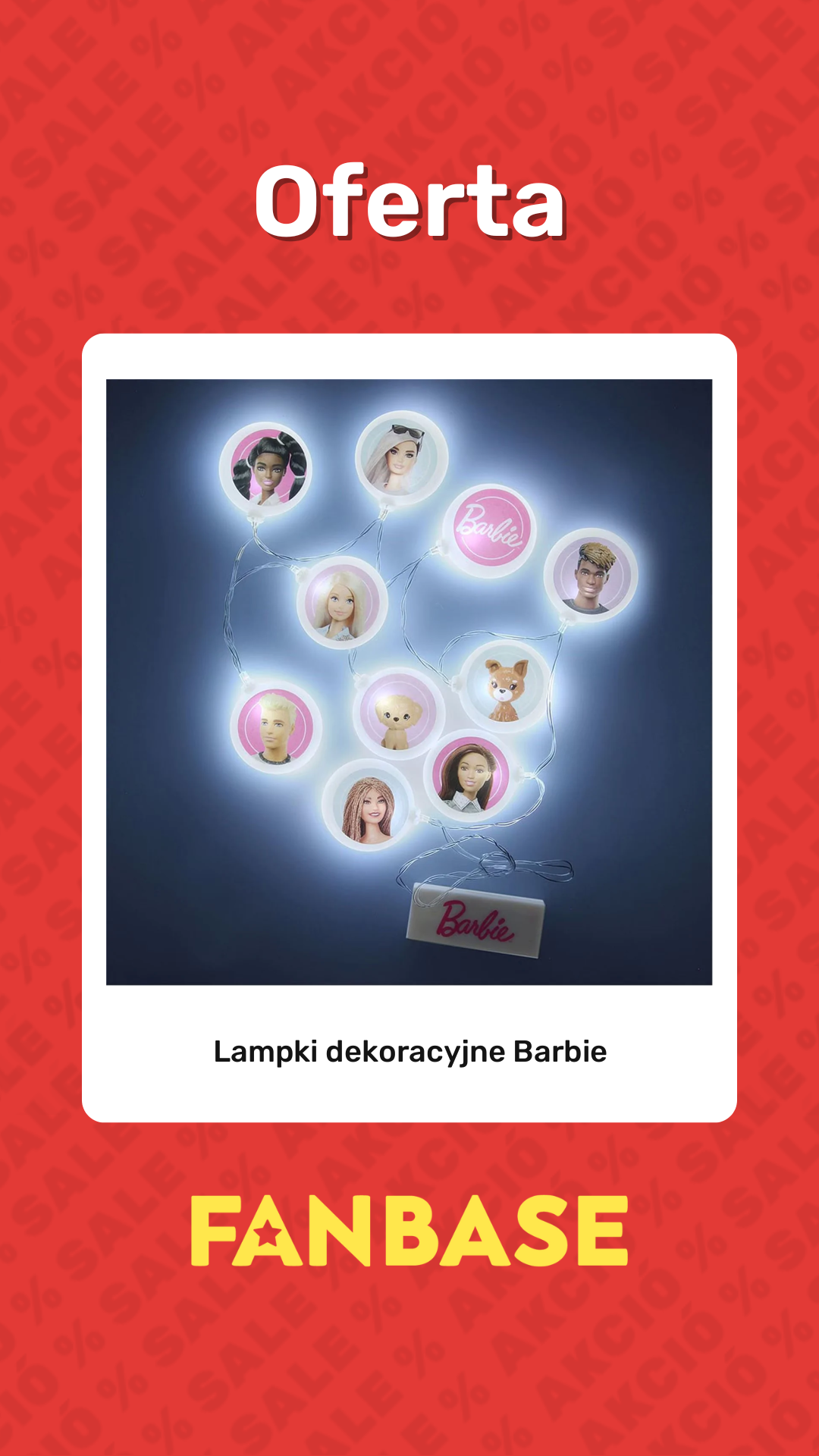 Promocja: Lampki dekoracyjne Barbie