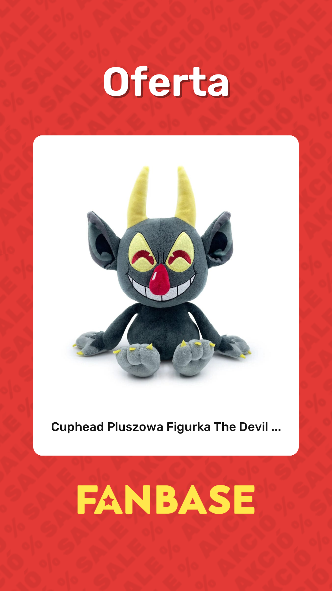 Promocja: Cuphead Pluszowa Figurka The Devil ...