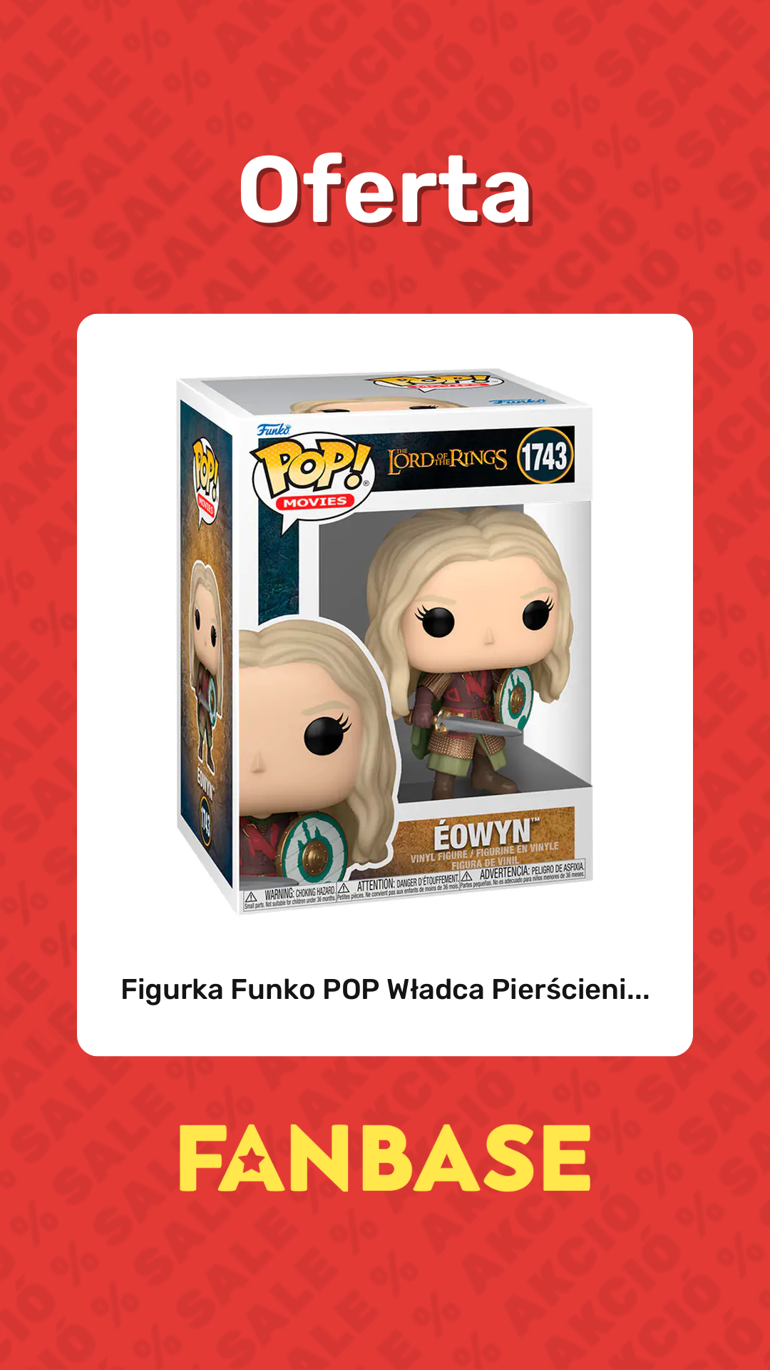 Promocja: Figurka Funko POP Władca Pierścieni...