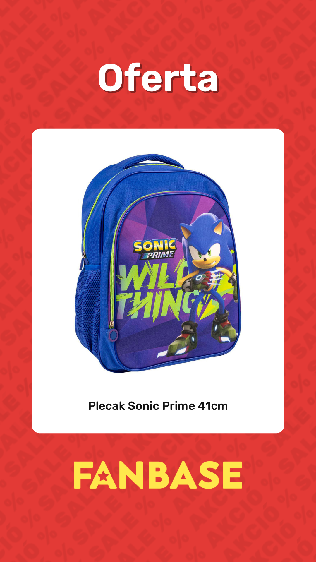 Promocja: Plecak Sonic Prime 41cm