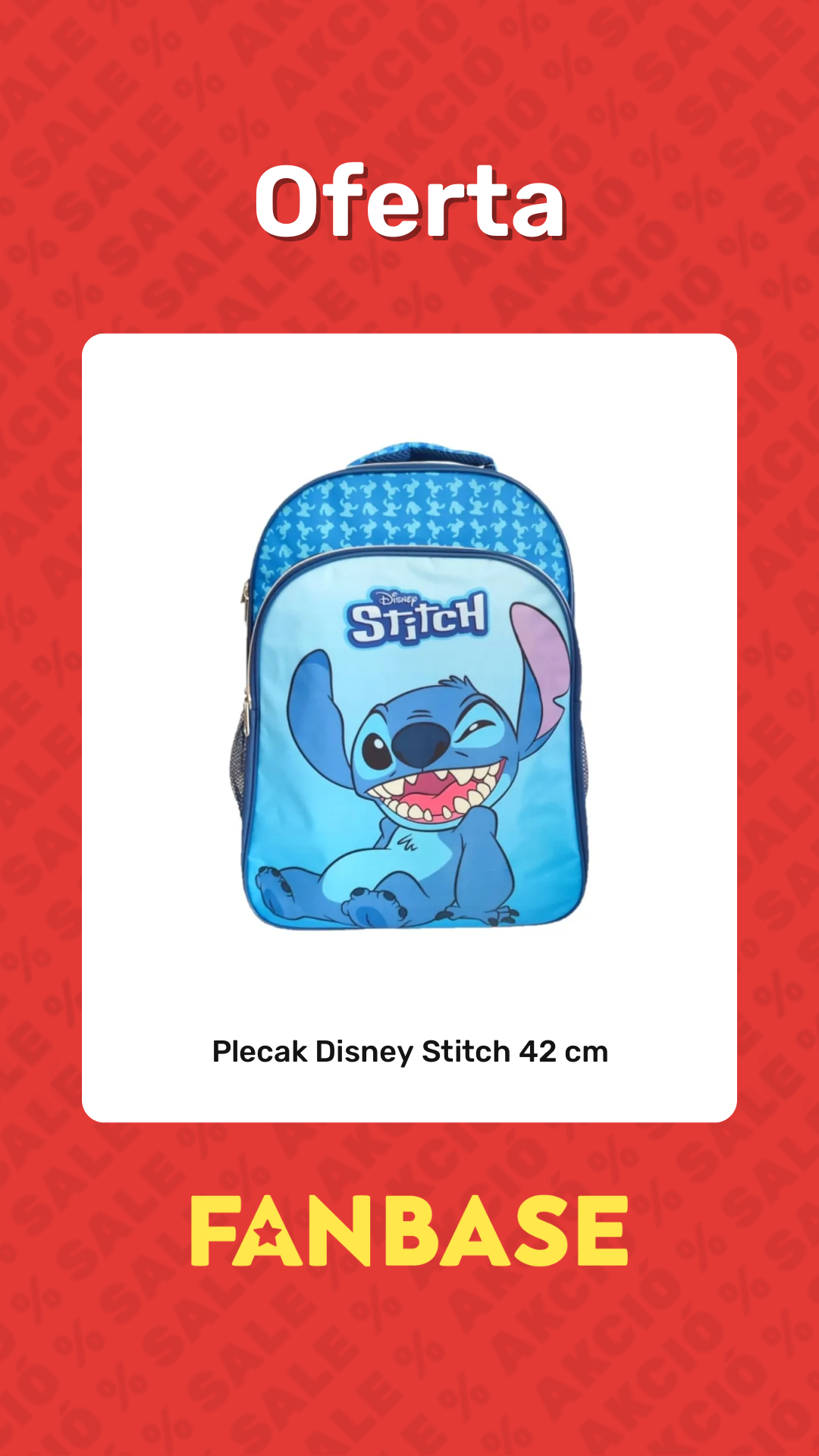 Promocja: Plecak Disney Stitch 42 cm