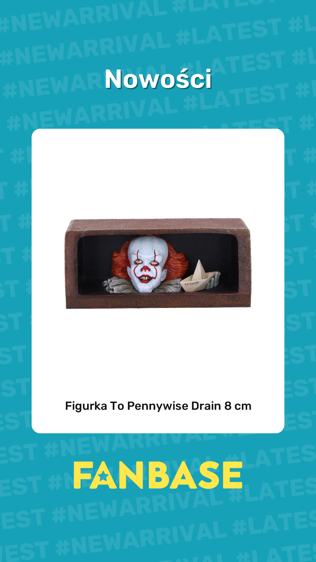 Najnowsze produkt: Figurka To Pennywise Drain 8 cm