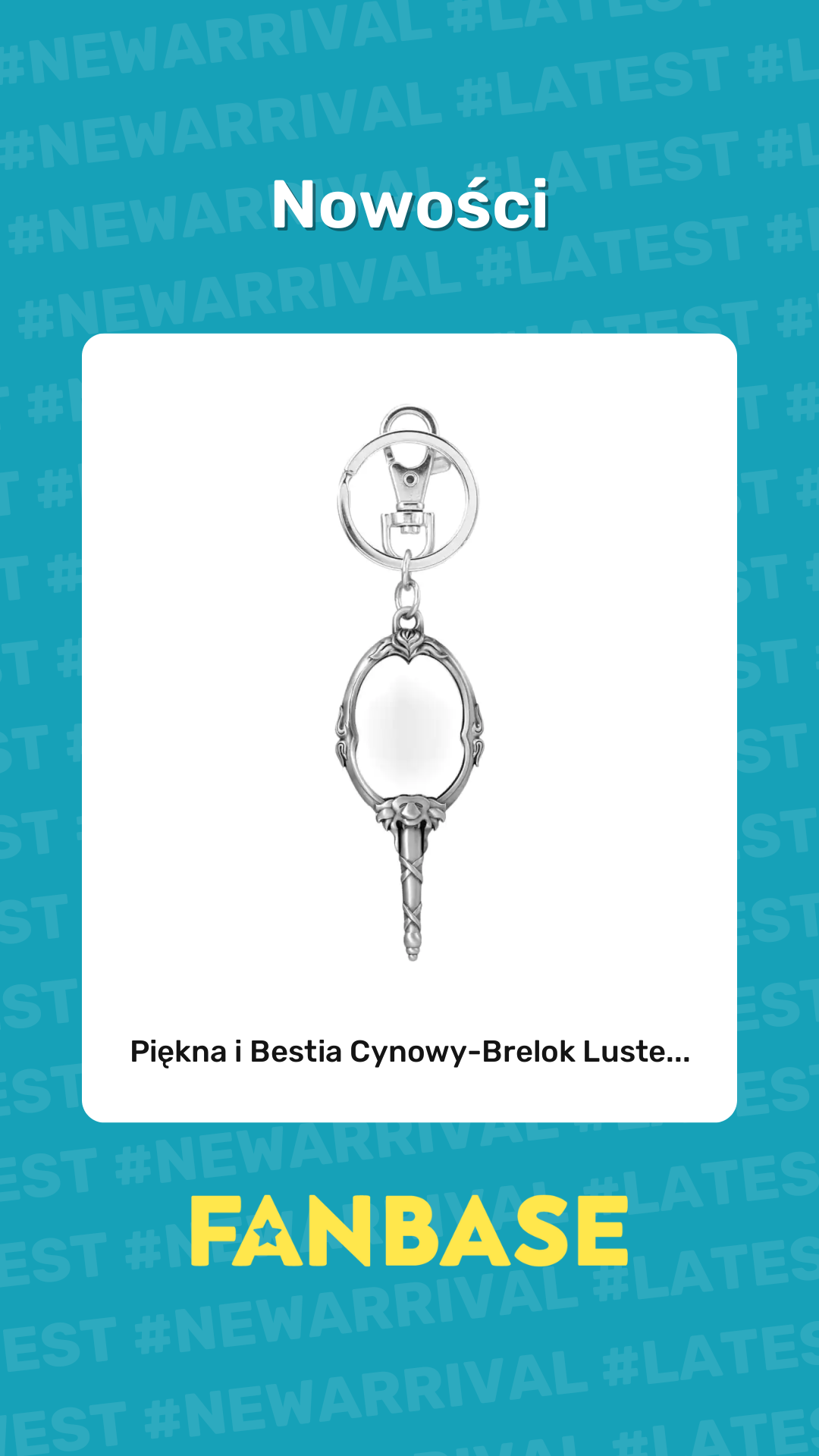 Najnowsze produkt: Piękna i Bestia Cynowy-Brelok Luste...
