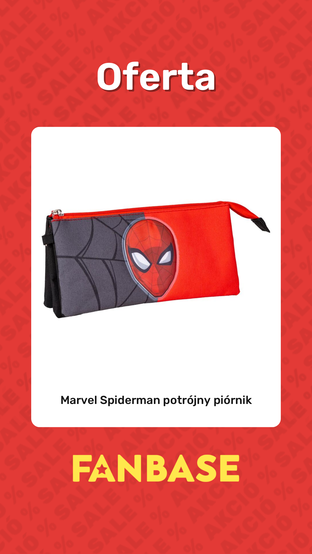 Promocja: Marvel Spiderman potrójny piórnik