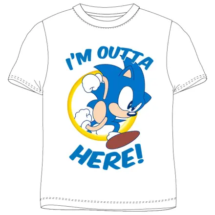T-shirt Sonic Here z krótkim rękawem, góra zdjęcie produktu