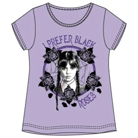 Wednesday Black Roses dziecięcy T-shirt z krótkim rękawem, top zdjęcie produktu