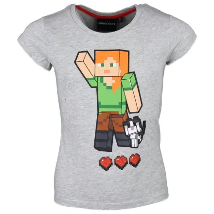 Minecraft szary T-shirt z krótkim rękawem dla dzieci, Top zdjęcie produktu