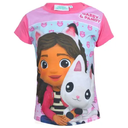 Gabby's Dollhouse Pandy Pink Krótki Rękaw T-Shirt Top dla Dzieci zdjęcie produktu