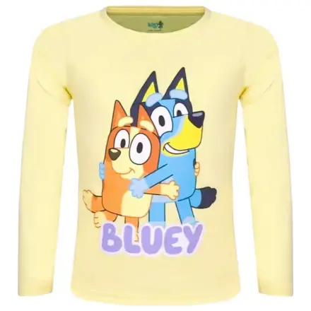 Bluey Hug Żółta dziecięca koszulka z długim rękawem, top zdjęcie produktu