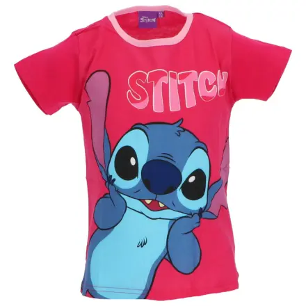 Stitch Surprised Pink dziecięcy T-shirt z krótkim rękawem, top zdjęcie produktu