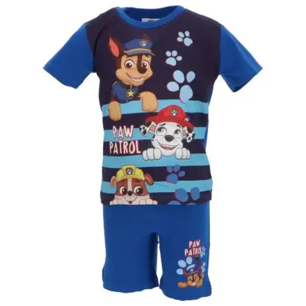 Paw Patrol Happy Stripes Blue Dziecięca krótka piżama zdjęcie produktu
