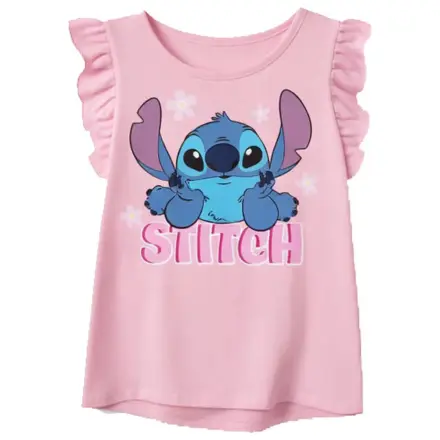 Stitch Tiny Smile Jasnoróżowy koszulka dziecięca z krótkim rękawem zdjęcie produktu