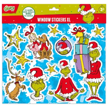 The Grinch Dr Seuss Zestaw XL Naklejek Okiennych zdjęcie produktu
