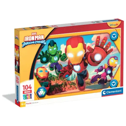 Iron Man and His Super Team Hero Squad 104-częściowe maxi puzzle zdjęcie produktu