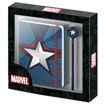 Marvel Captain America pamiętnik + zestaw długopis zdjęcie produktu