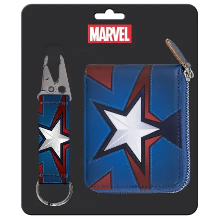 Marvel Captain America zestaw brelok + portfel zdjęcie produktu