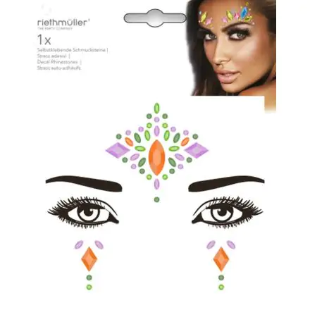 Tatuaż na twarz z samoprzylepnymi dżetami  zdjęcie produktu